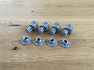 Bench Dogs Grau 4er Set inkl. Auflagen